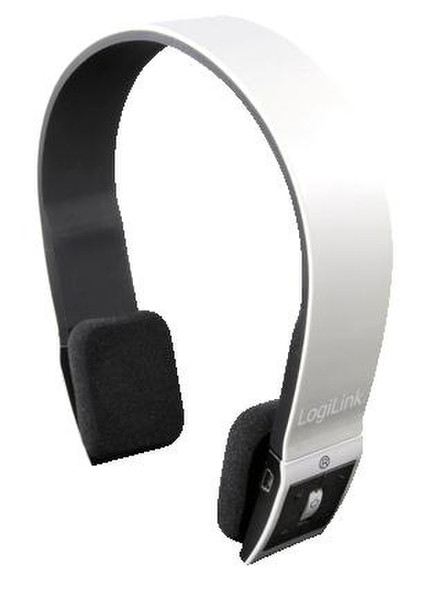 LogiLink BT0019 Binaural Kopfband Weiß Mobiles Headset
