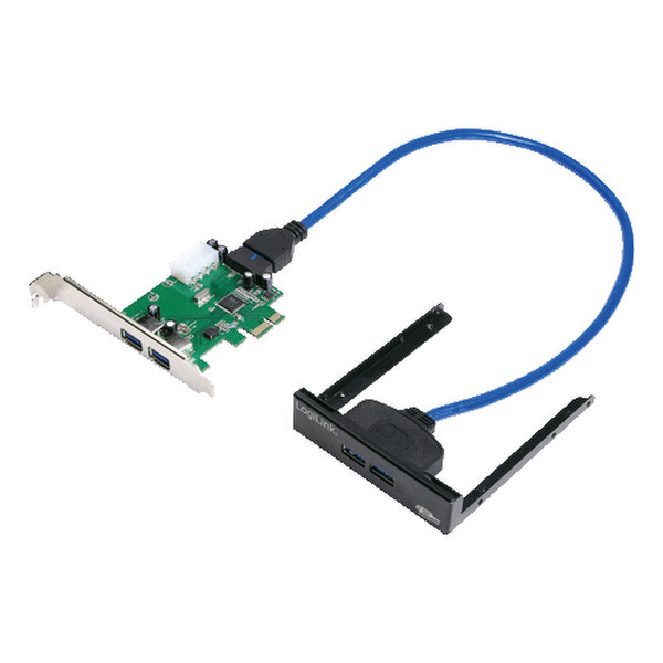 LogiLink PC0058 Eingebaut USB 3.0 Schnittstellenkarte/Adapter