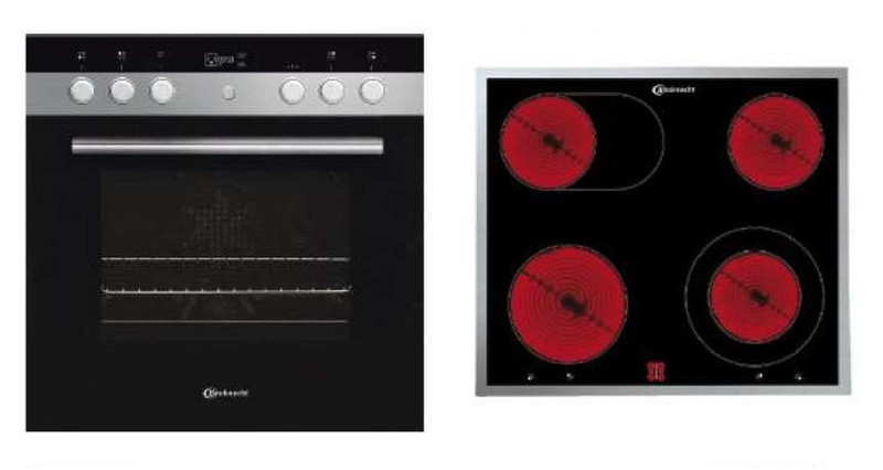 Bauknecht HEKO SUPER EX PT Induction hob Electric oven cooking appliances set