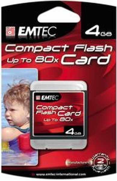 Emtec Compact Flash 4GB 4GB Kompaktflash Speicherkarte