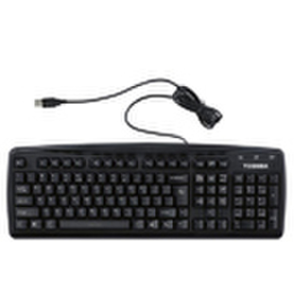 Toshiba External USB Keyboard - Belgium USB Black keyboard