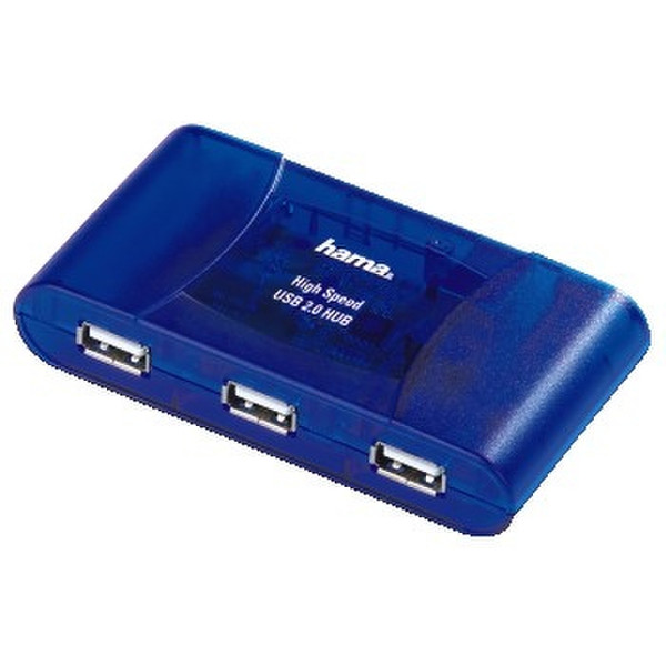 Hama 00049008 480Mbit/s Blue interface hub