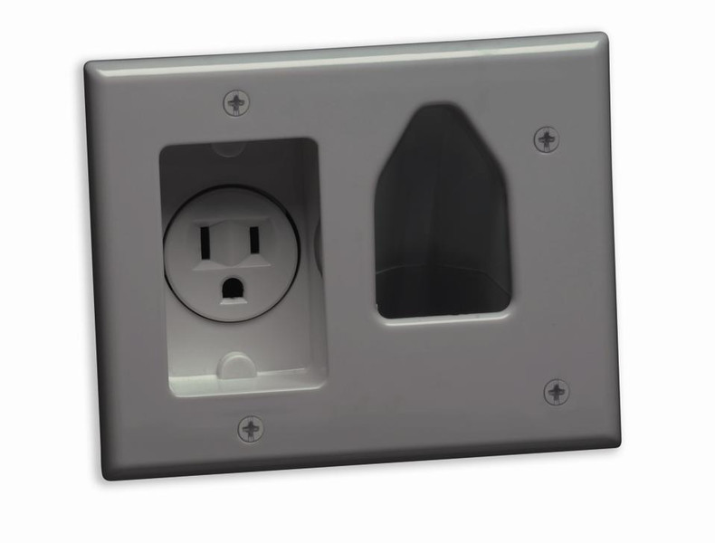 DataComm 45-0021-GY Grey outlet box