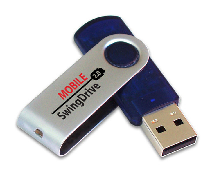 EP Memory SwingDrive 16GB 16ГБ USB 2.0 Type-A Синий, Cеребряный USB флеш накопитель