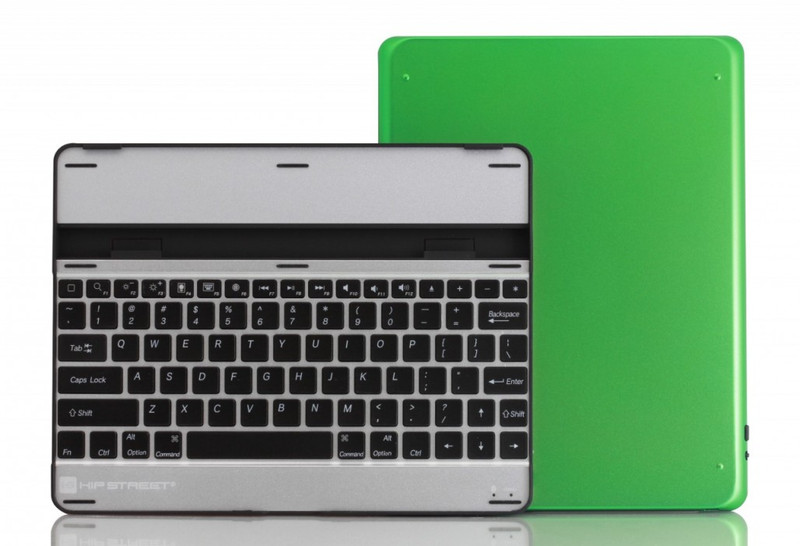 Ergoguys iPad 2 Bluetooth Multimedia Keyboard case Bluetooth QWERTY Зеленый