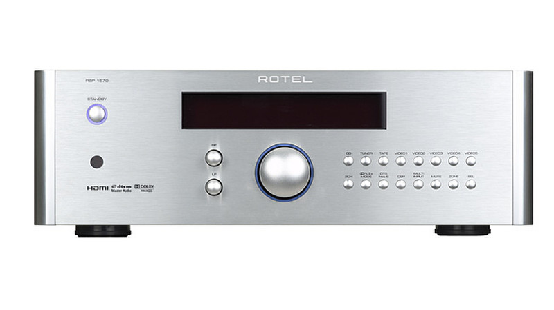 Rotel RSP-1570 home Wired Silver audio amplifier