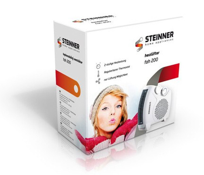 Steinner FAH 200 2000Вт Белый Вентилятор электрический обогреватель