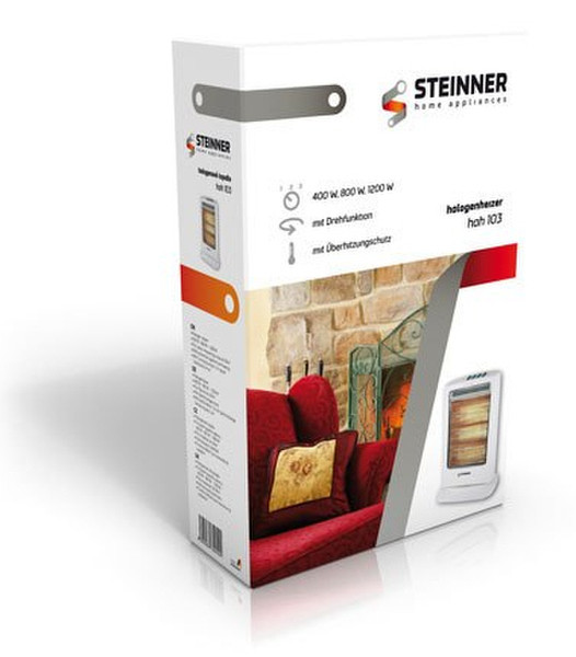 Steinner HAH 103 Floor 1200W White infrared electric space heater