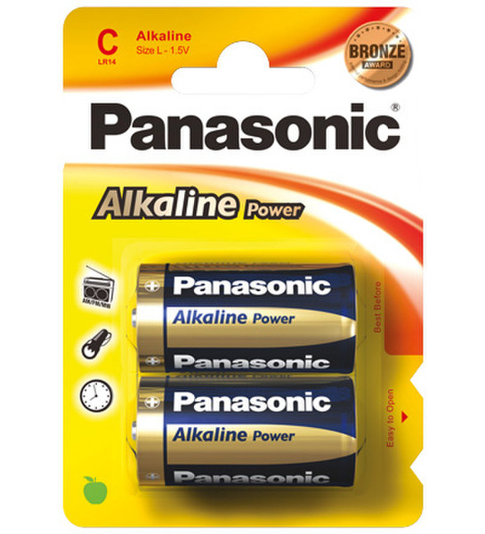 Wentronic LR14 2-BL Panasonic Alkaline Power Щелочной 1.5В