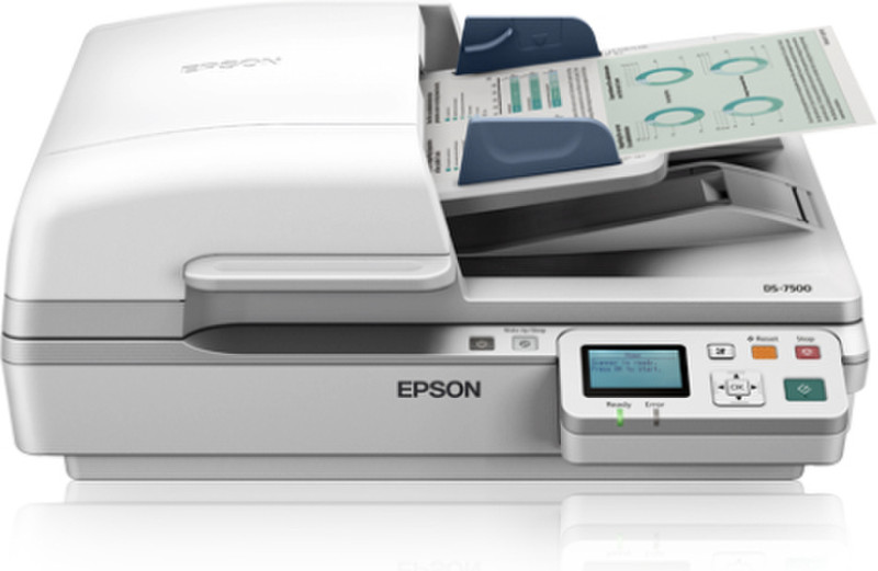 Epson WorkForce DS-7500N Планшетный сканер 1200 x 1200dpi A4 Белый