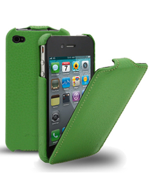 Melkco Leather Case for Apple iPhone 4S/iPhone 4/iPhone 4 CDMA Verizon Ruckfall Grün
