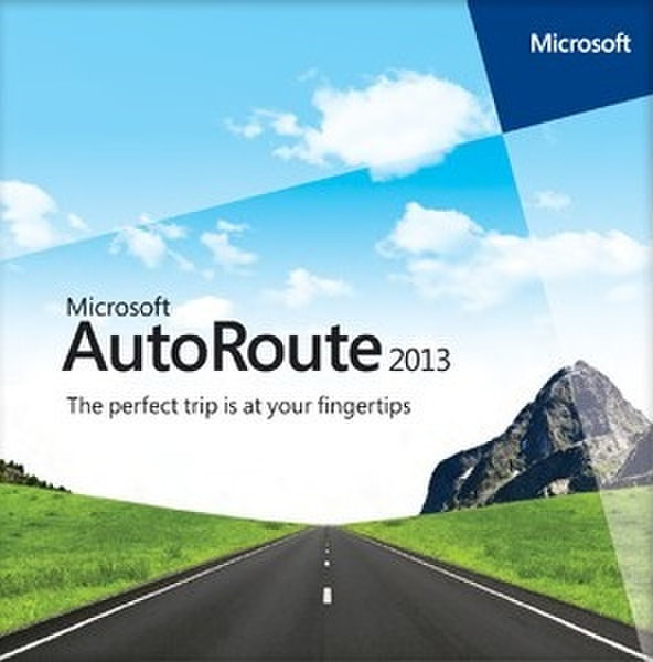 Microsoft AutoRoute Euro 2013, x32, 1u, DVD, ENG