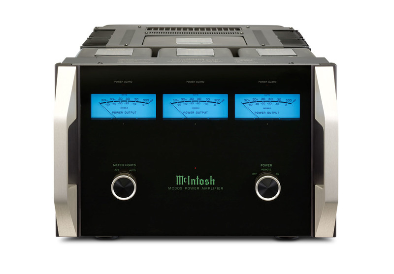 McIntosh MC303 3.0 Performance/stage Wired Black,Silver audio amplifier