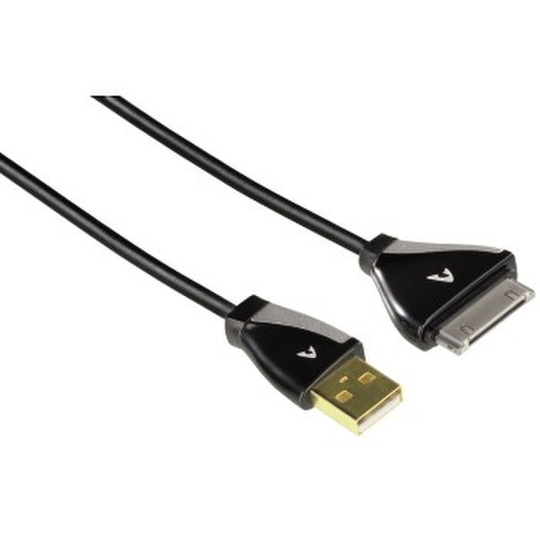 Avinity 1.5m USB 2.0 A/30-Pin 1.5m USB A Apple 30-p Schwarz