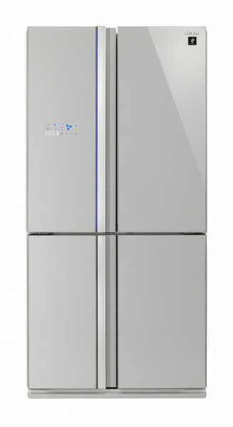 Sharp Home Appliances SJ-FS810VSL Freistehend 600l A+ Silber Side-by-Side Kühlkombination