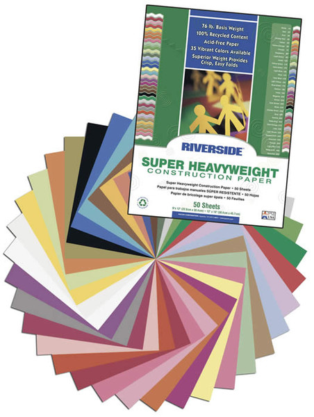 Pacon Riverside 9" x 12" Scarlet Red inkjet paper