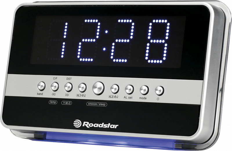Roadstar CLR-2619 Часы Цифровой Cеребряный радиоприемник