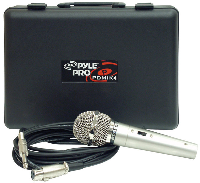 Pyle PDMIK4 Stage/performance microphone Verkabelt Silber Mikrofon