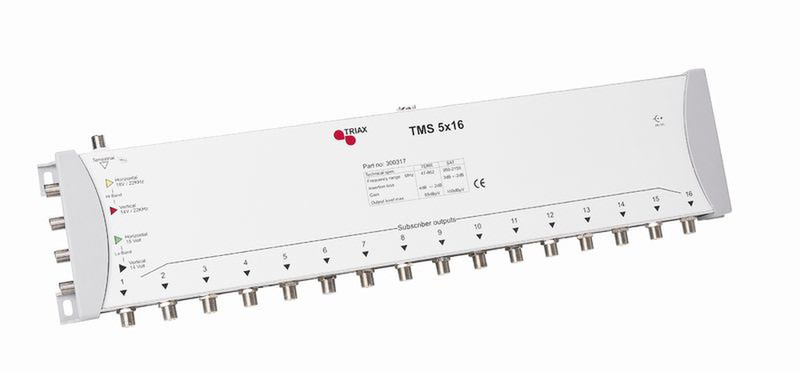 Triax TMS 5X16 Cable splitter Grau