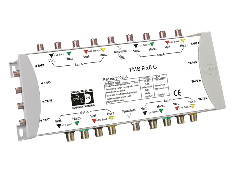 Triax TMS 9x8 C Cable splitter Серый