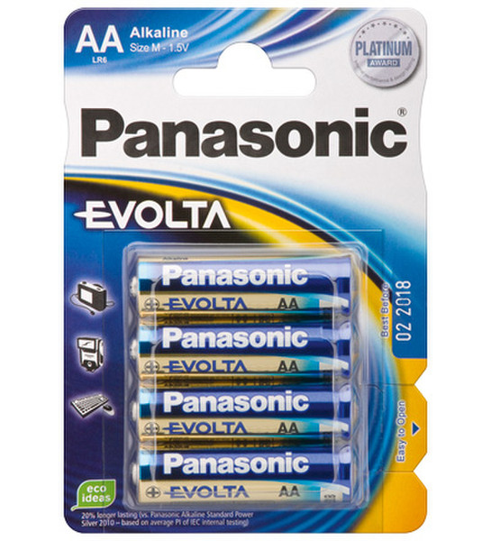 Wentronic LR6 4-BL Panasonic EVOLTA Щелочной 1.5В