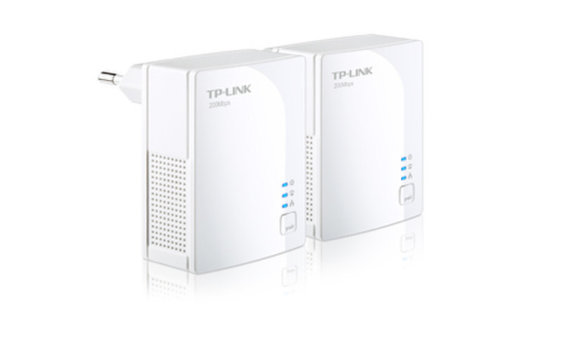 TP-LINK TL-PA2010KIT 200Мбит/с Подключение Ethernet Белый 2шт PowerLine network adapter