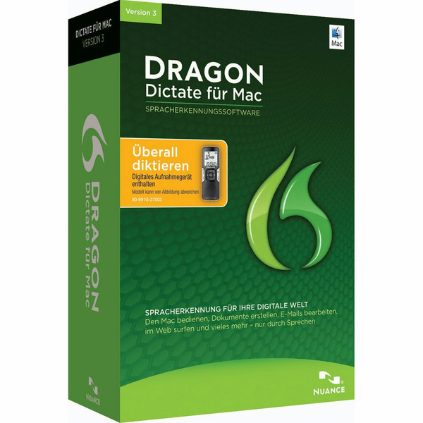 Nuance Dragon Dictate for Mac 3, Mobile