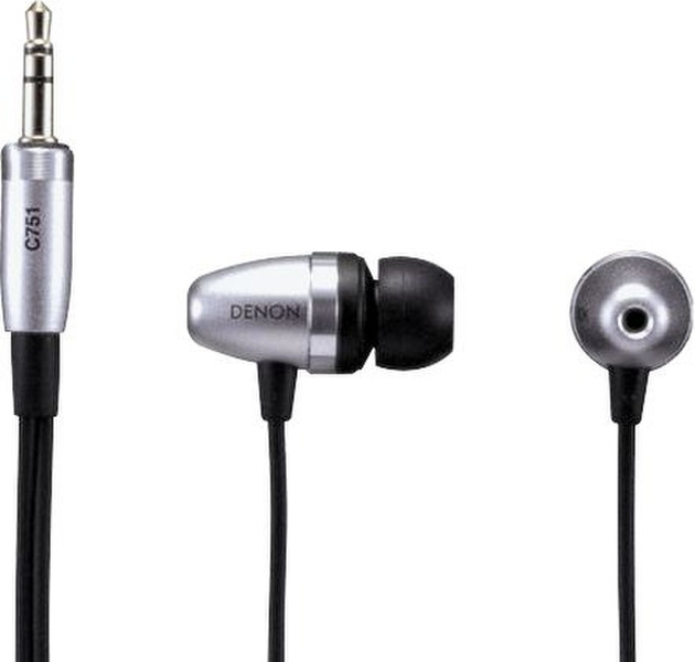 Denon AH-C751: Reference In-Ear Headphones, silver