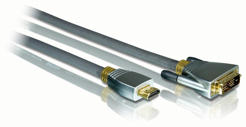 Philips HDMI/DVI conversion cable SWV6372 1.5м Cеребряный