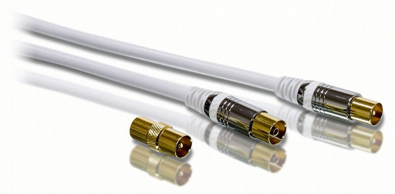 Philips Coaxial cable SWV3517 2м Белый коаксиальный кабель