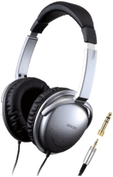 Denon Advanced On-Ear Headphones, silver Ohraufliegend Silber