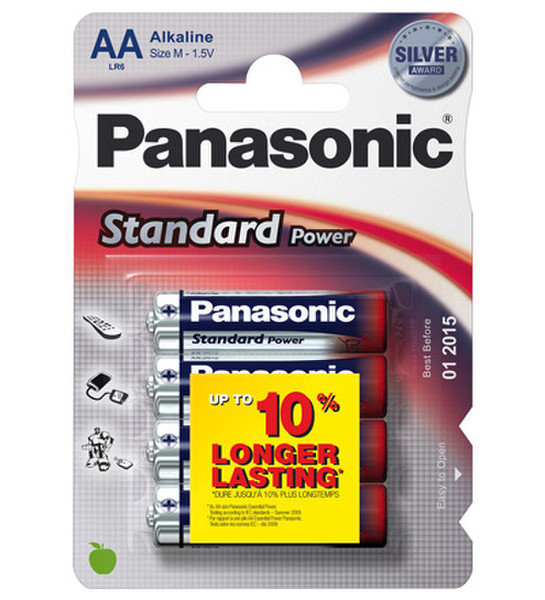 Wentronic LR6 4-BL Panasonic Standard Power Щелочной 1.5В