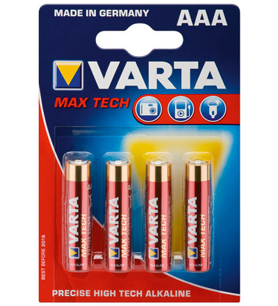 Wentronic LR03 4-BL Varta Max Tech Щелочной 1.5В