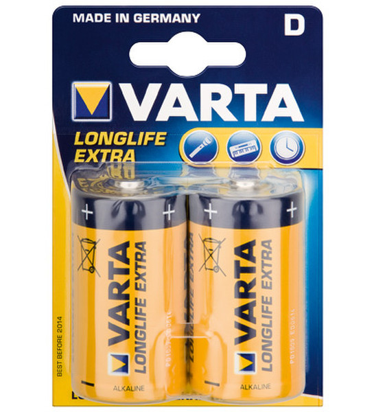 Wentronic LR20 2-BL Varta Longlife Щелочной 1.5В