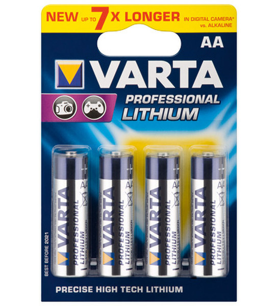 Wentronic FR6 4-BL Varta Lithium AA Литиевая 1.5В