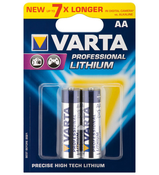 Wentronic FR6 2-BL Varta Lithium AA Литиевая 1.5В