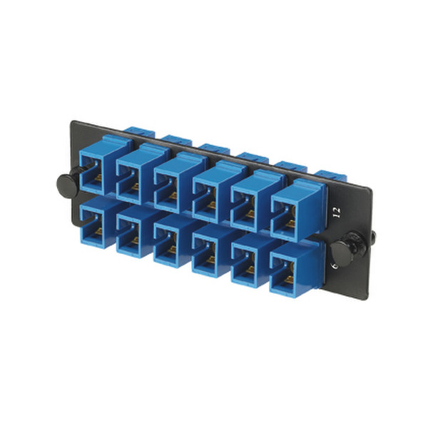 Panduit FAP12WBUSCZ SC 1pc(s) Black fiber optic adapter