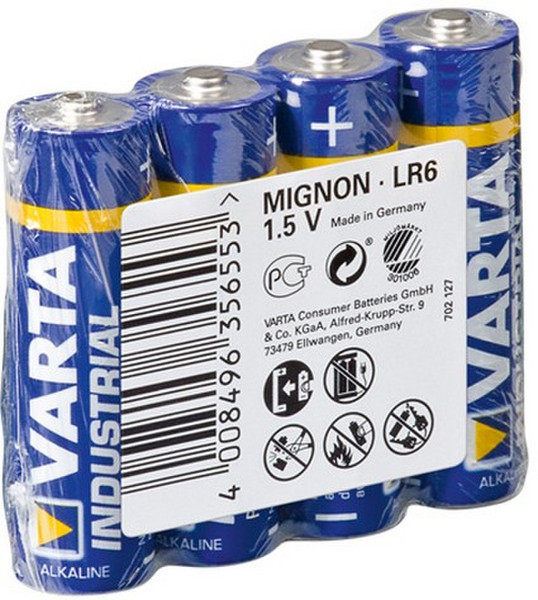 Varta 4x Mignon AA Щелочной 1.5В