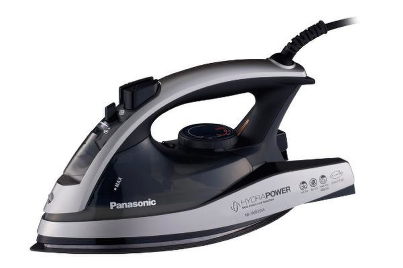 Panasonic NI-W920AL Steam iron Aluminium soleplate 2400Вт Черный, Cеребряный