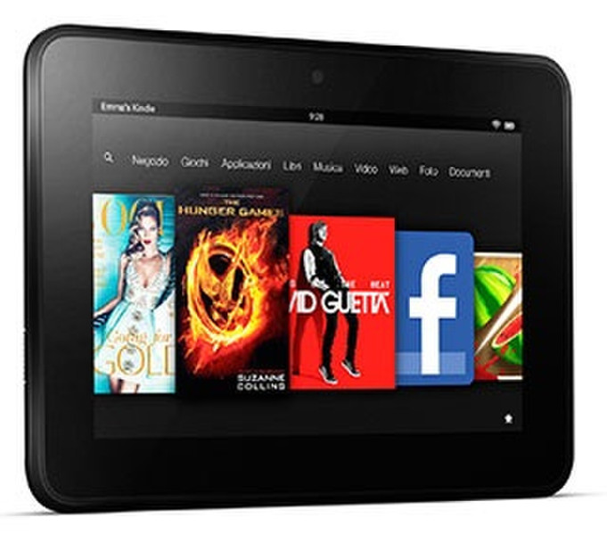 Amazon Kindle Fire HD 16GB 7" Сенсорный экран 16ГБ Wi-Fi Черный электронная книга