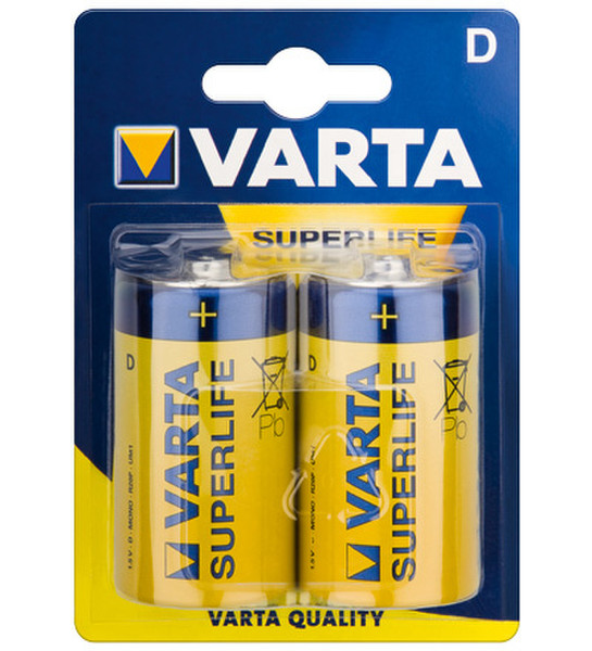 Wentronic R20 Varta Superlife 2-BL Zinc Chloride 1.5В