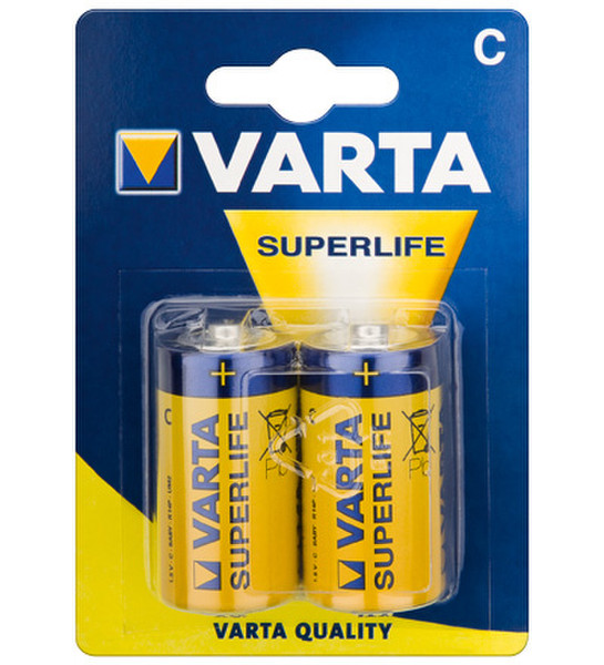 Wentronic R14 Varta Superlife 2-BL Zinc Chloride 1.5В