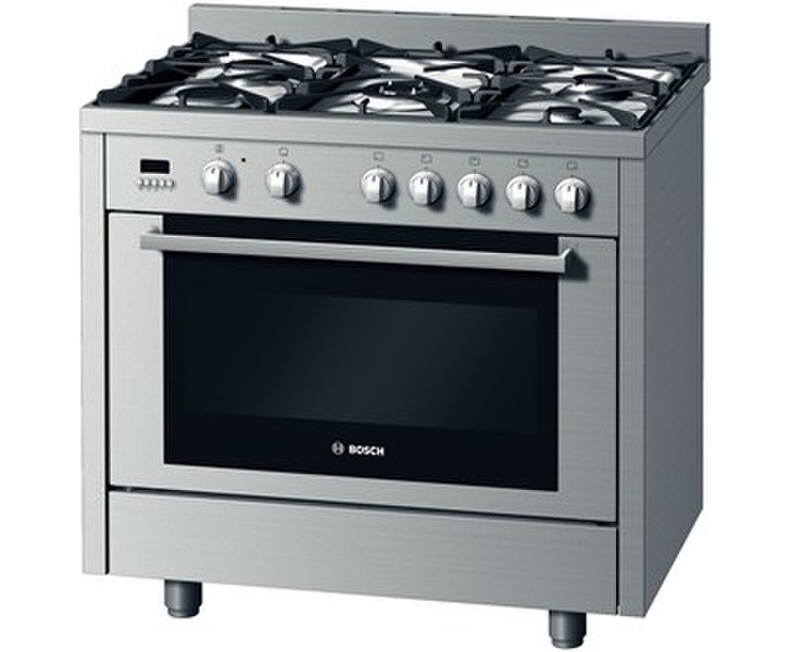 Bosch HSB738155Z Freestanding Gas hob C Stainless steel cooker