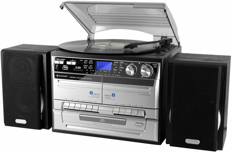 Soundmaster MCD 4500 USB Midi-Set 40W Schwarz, Silber Home-Stereoanlage