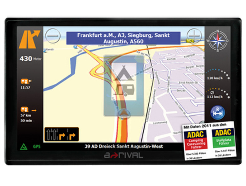 A-Rival XEA703C EU Fixed 7Zoll LCD Touchscreen Schwarz