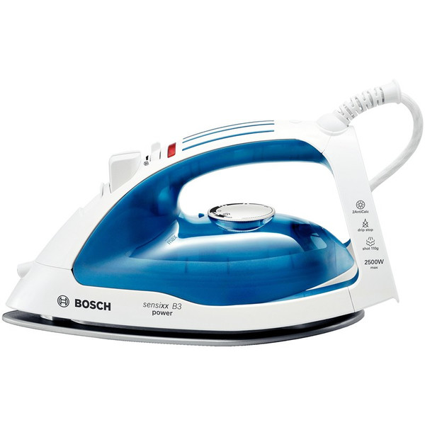 Bosch TDA4640 Dry & Steam iron Palladium soleplate 250W Blue,White iron