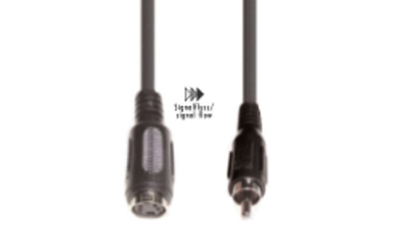 e+p VCS 11 0.2m S-Video (4-pin) RCA Black video cable adapter