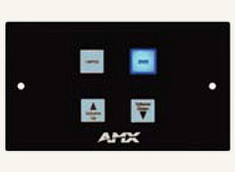 AMX CP-2004-UK Инфракрасный беспроводной Нажимные кнопки Черный пульт дистанционного управления