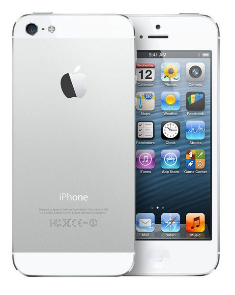 Apple iPhone 5 Single SIM 4G 16GB Silber, Weiß Smartphone