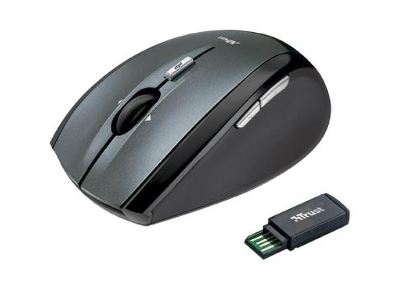 Trust Wireless Optical Mini Mouse MI-4930Rp Bluetooth Optisch 1000DPI Schwarz Maus
